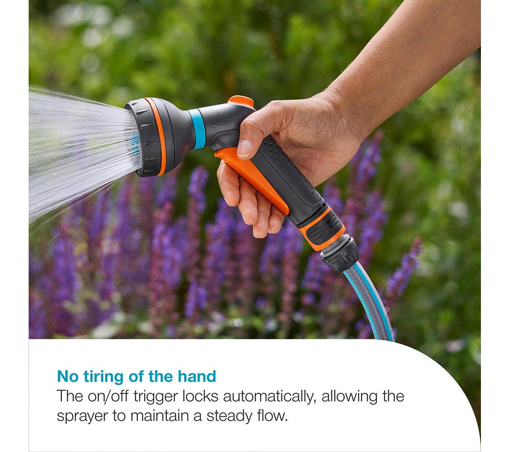GARDENA 18370-20 Classic Multi Spray Gun - Grey, Orange & Turquoise image number 2 of 9
