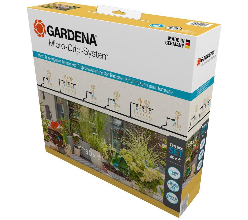 Gardena Micro Drip Starter Set For Terrace - Black, Black