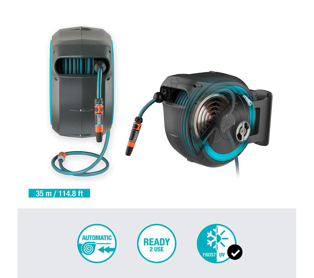 GARDENA 18630-20 Wall-Mounted Hose Box Roll Up - 35 m image number 2 of 7