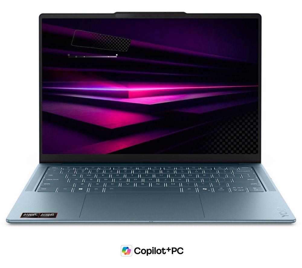 LENOVO Yoga Slim 7 14inch Laptop, Copilot PC - AMD Ryzen™ AI 7, 1 TB SSD, Teal