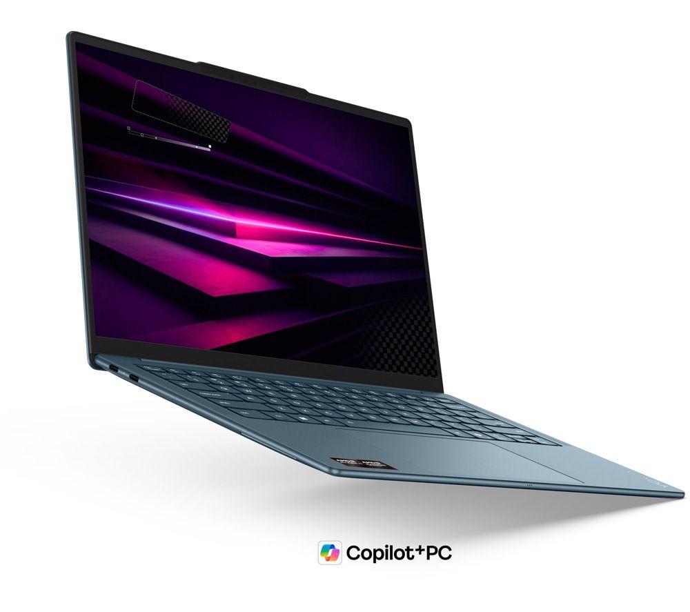 LENOVO Yoga Slim 7 14" Laptop, Copilot+ PC - AMD Ryzen AI 7, 1 TB SSD, Teal image number 6 of 7