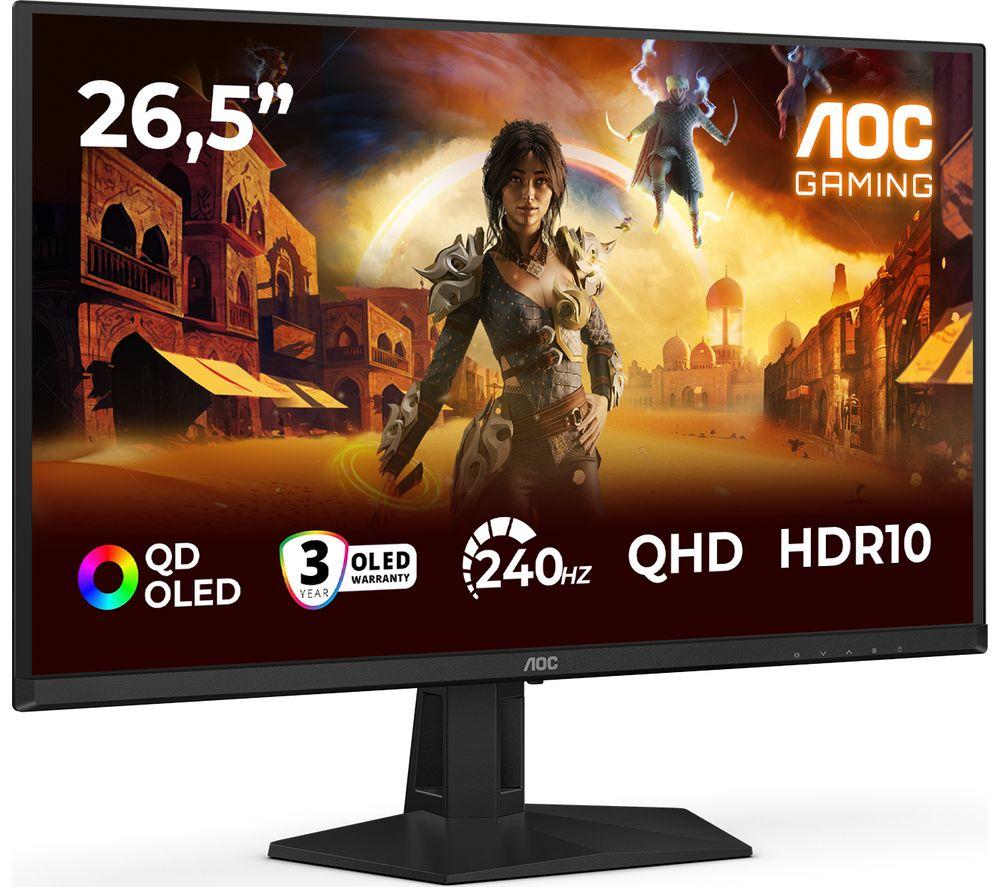 AOC Q27G41ZDF Quad HD 26.5" QD-OLED Gaming Monitor - Black image number 11 of 11