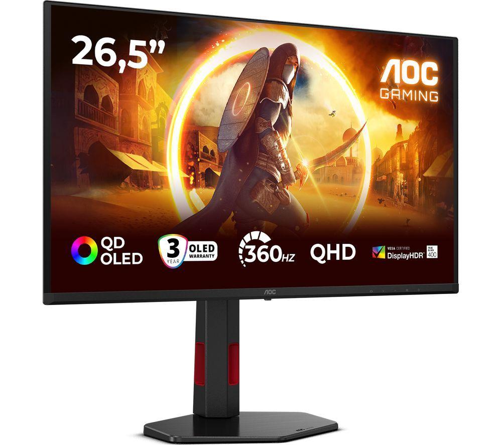 AOC Q27G4SDR Quad HD 27" QD-OLED Gaming Monitor - Black image number 11 of 11
