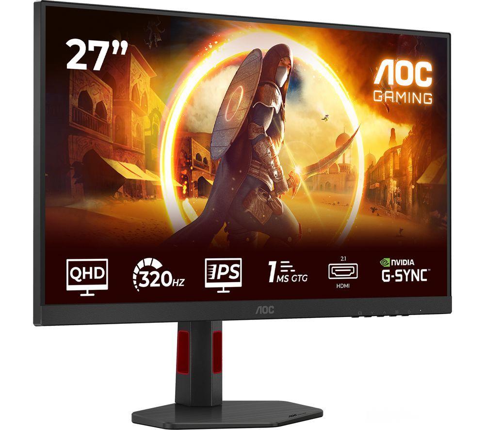 AOC Q27G4SRU Quad HD 27" IPS LCD Gaming Monitor - Black image number 7 of 12