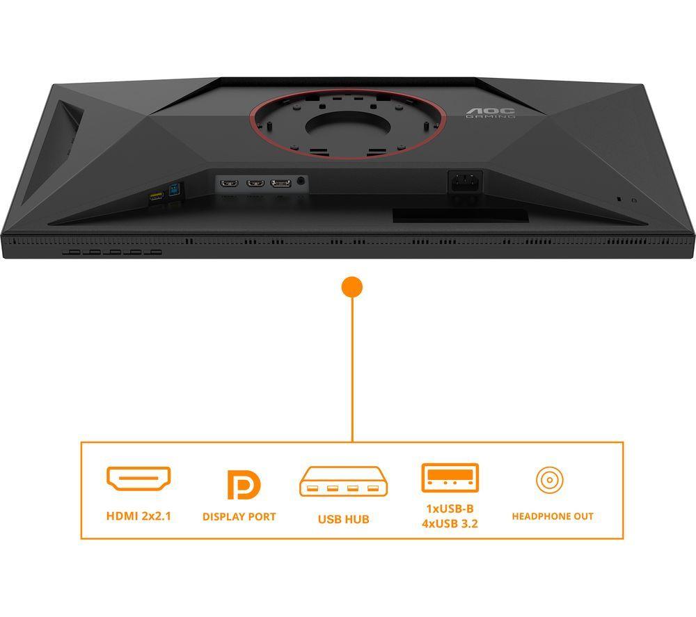 AOC U27G4XM 4K Ultra HD 27" Fast IPS Dual-Mode Gaming Monitor - Black image number 11 of 14