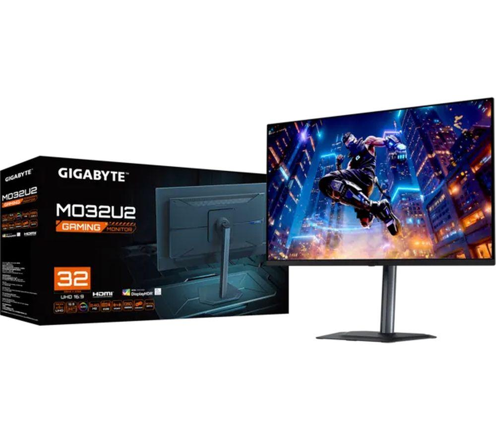 GIGABYTE MO32U2 4K Ultra HD 32" QD-OLED Gaming Monitor - Black image number 3 of 4