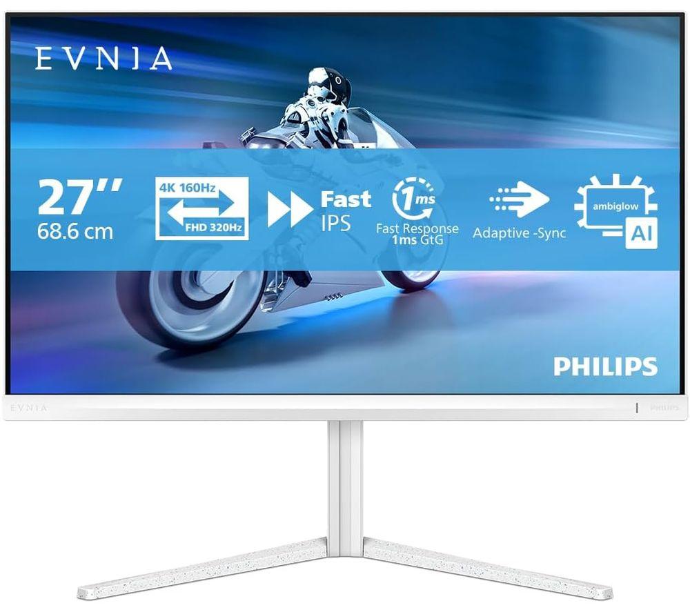 Philips Evnia 5000 27M2n5901a 4K Ultra Hd 27" Ips Gaming Monitor - White, White