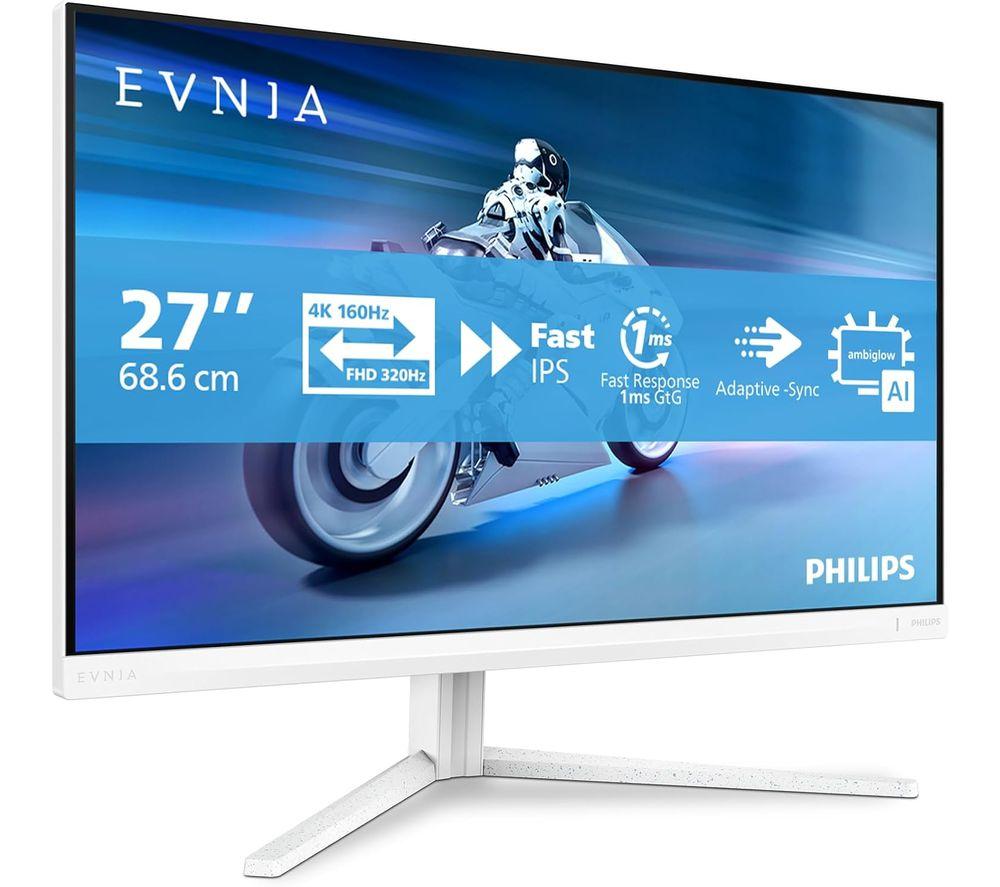 PHILIPS Evnia 5000 27M2N5901A 4K Ultra HD 27" IPS Gaming Monitor - White image number 2 of 6