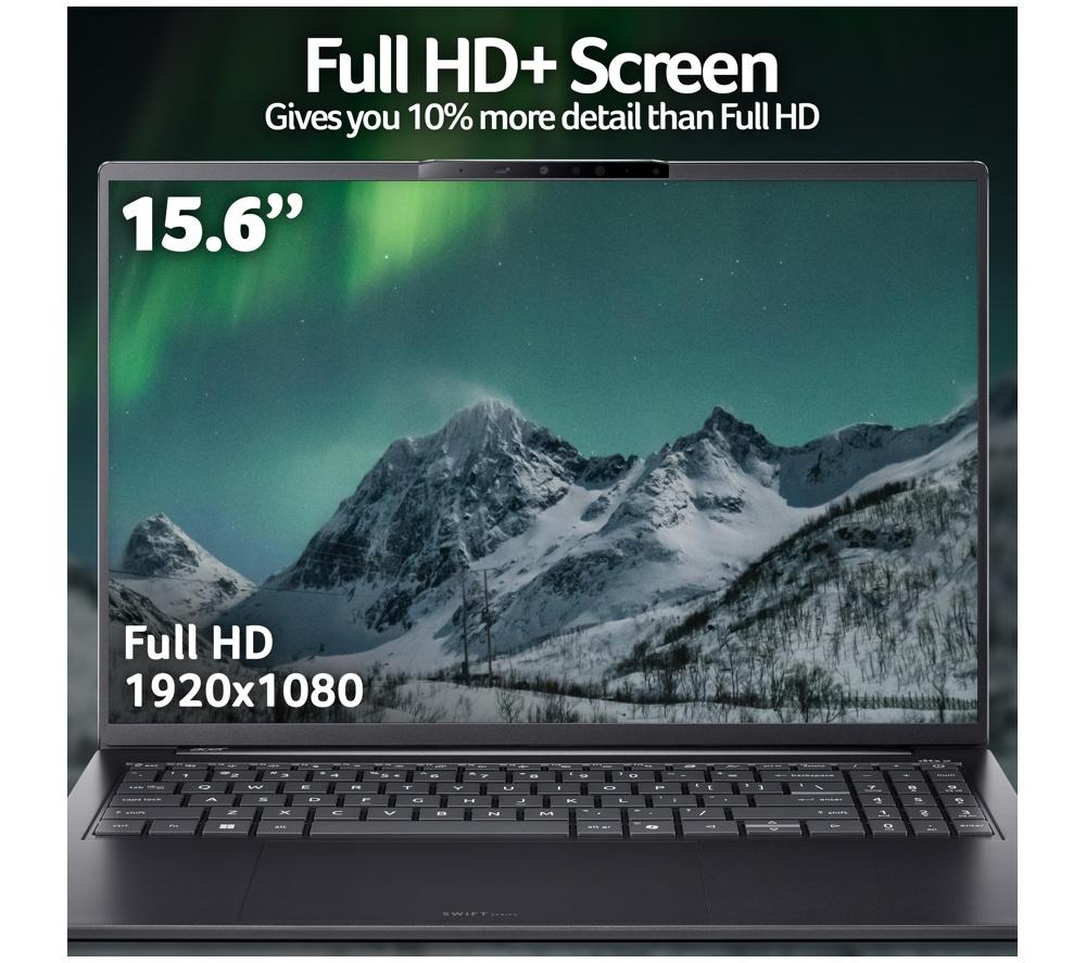 ACER Swift Go 16" AI Laptop - Intel&reg; Core&trade; Ultra 7, 1 TB SSD, Grey image number 6 of 10