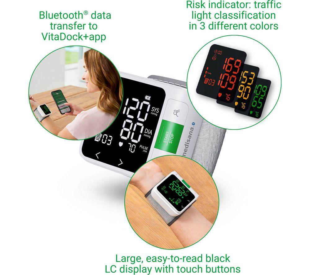 MEDISANA BW 360 Connect Wrist Blood Pressure Monitor - White image number 2 of 4