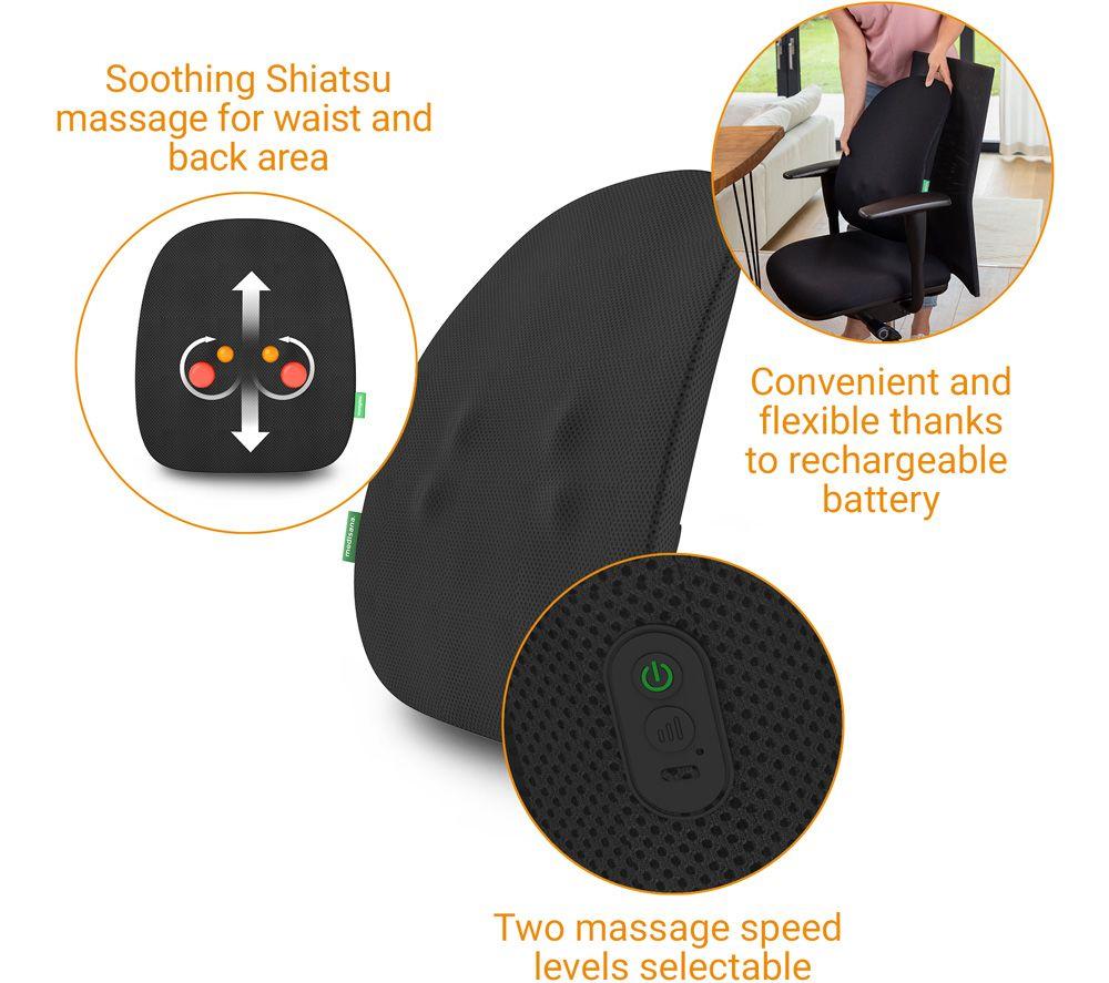 MEDISANA MC 500 Cordless Shiatsu Back Massager - Black image number 3 of 4