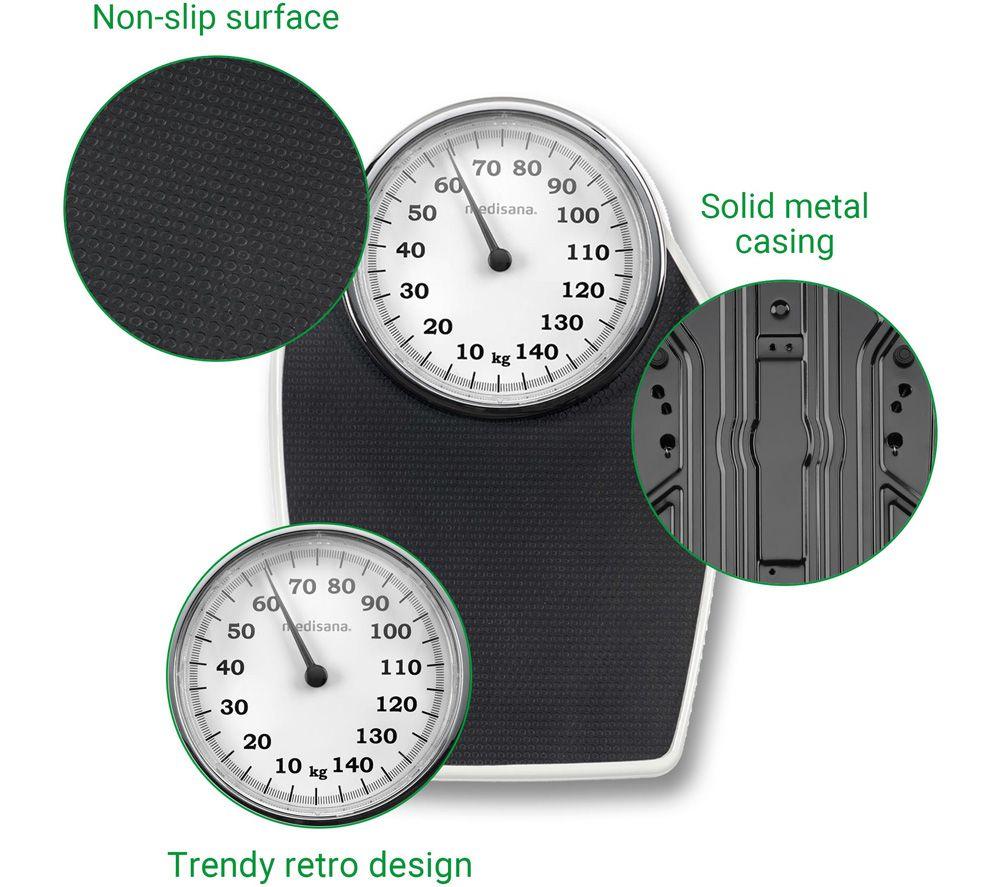 MEDISANA PSD Analog Bathroom Scale - Black image number 3 of 5