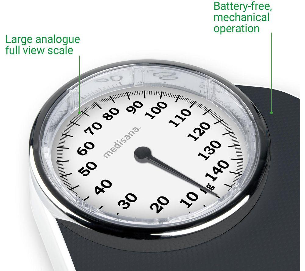 MEDISANA PSD Analog Bathroom Scale - Black image number 4 of 5