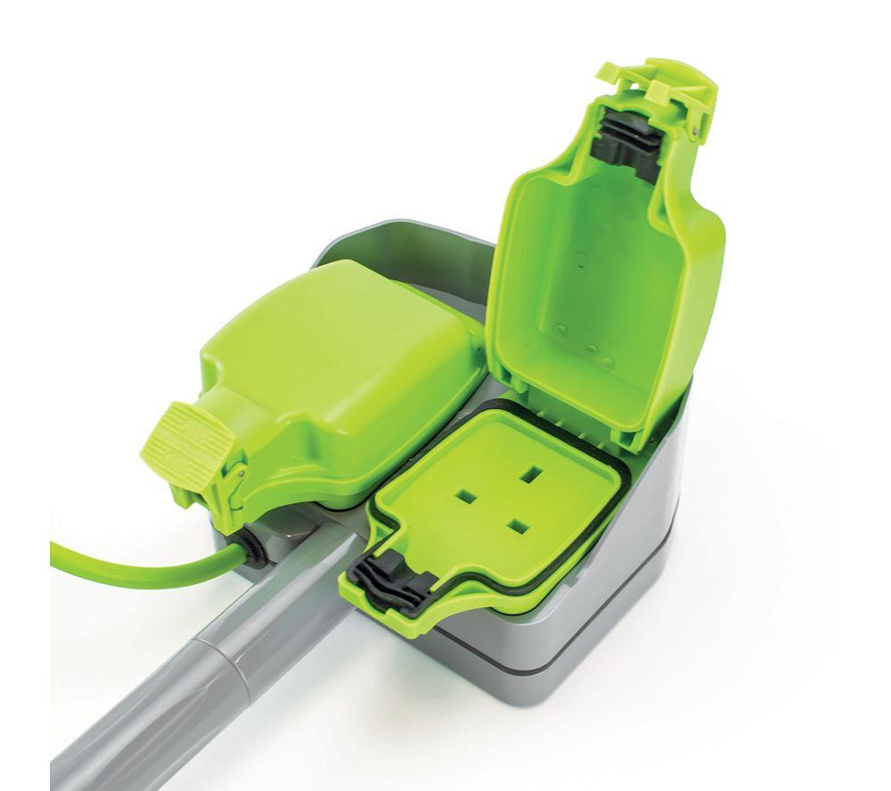 STATUS 2 Socket Outdoor Garden Spike Extension Lead - Green image number 4 of 6