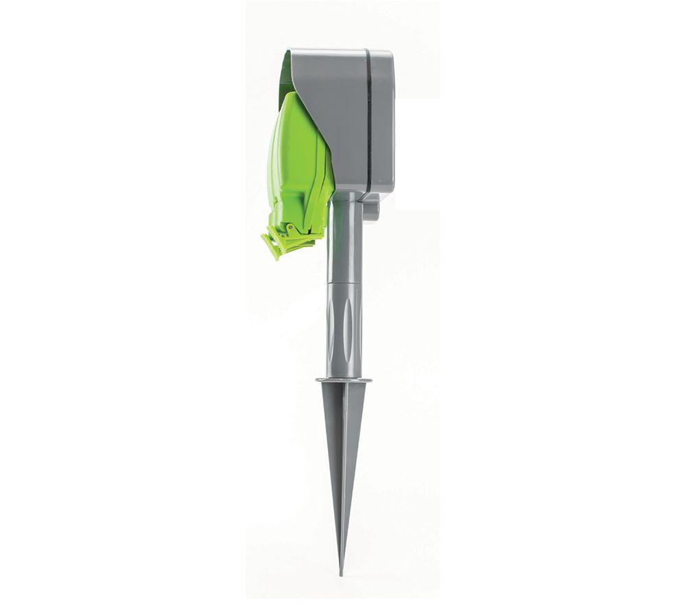 STATUS 2 Socket Outdoor Garden Spike Extension Lead - Green image number 5 of 6