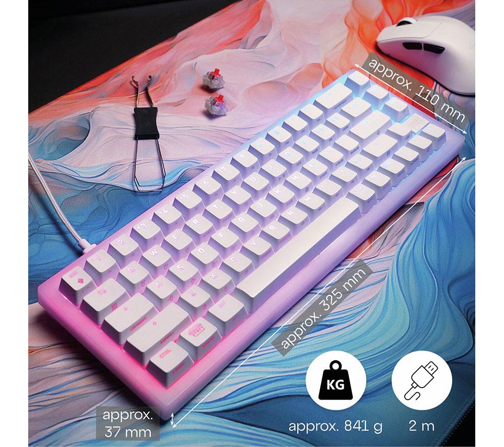 CHERRY XTRFY K5 Pro TMR Compact Mechanical Gaming Keyboard - White image number 8 of 8