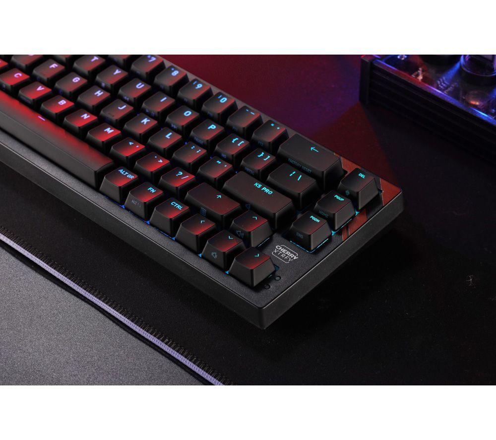 CHERRY XTRFY K5 Pro TMR Compact Mechanical Gaming Keyboard - Black image number 3 of 4