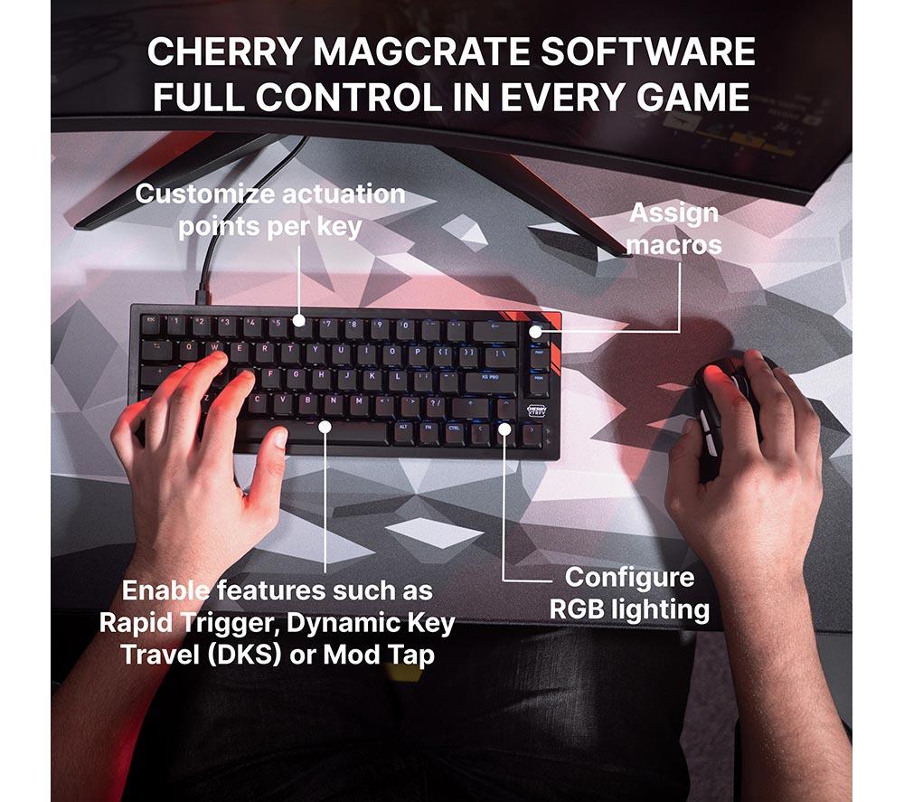 CHERRY XTRFY K5 Pro TMR Compact Mechanical Gaming Keyboard - Black image number 7 of 14