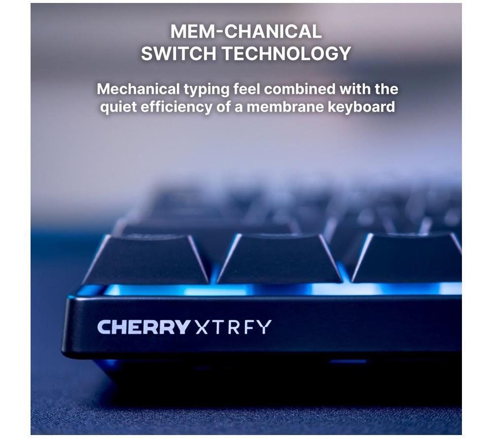 CHERRY XTRFY K33 Compact Wireless RGB Gaming Keyboard - Black image number 4 of 9