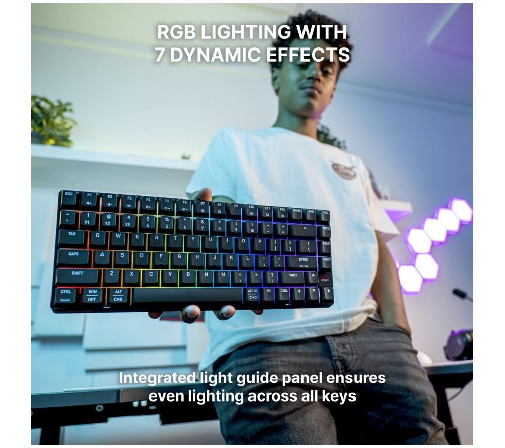 CHERRY XTRFY K33 Compact Wireless RGB Gaming Keyboard - Black image number 6 of 9