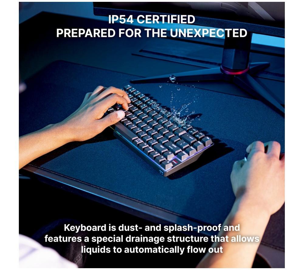 CHERRY XTRFY K33 Compact Wireless RGB Gaming Keyboard - Black image number 8 of 9