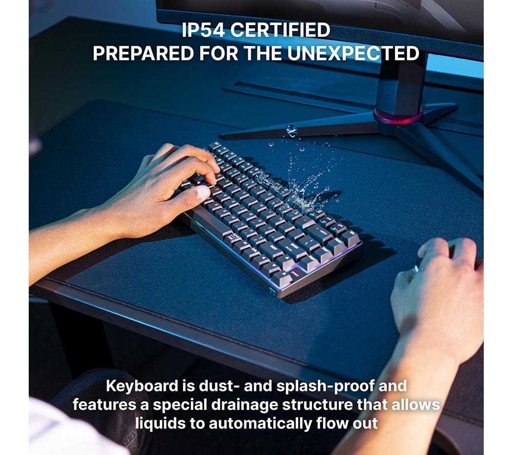 CHERRY XTRFY K33 Compact Wireless RGB Gaming Keyboard - Black image number 9 of 10