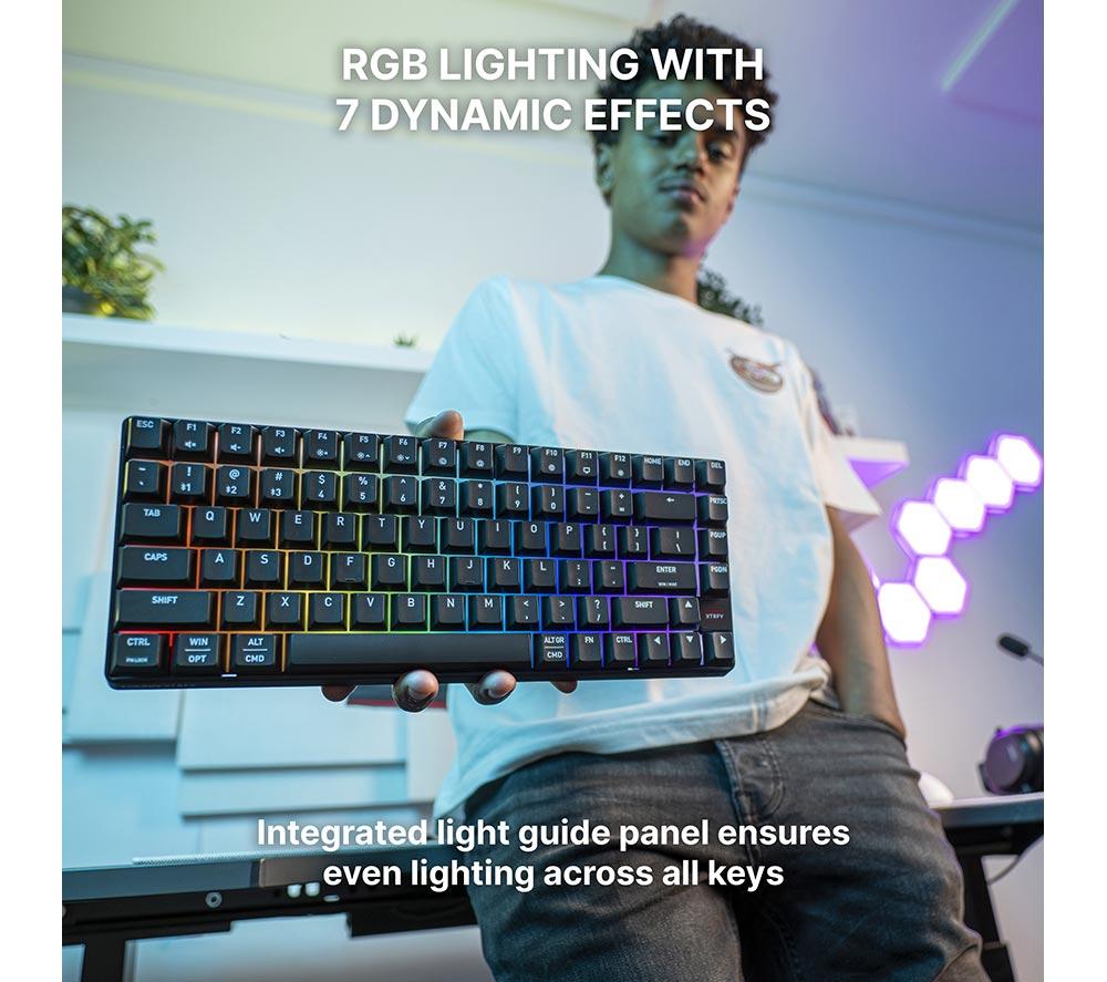 CHERRY XTRFY K33 Compact Wireless RGB Gaming Keyboard - Black image number 10 of 10