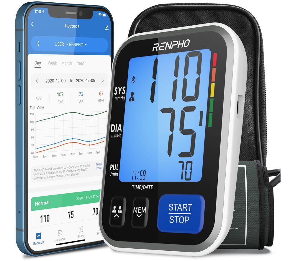 Renpho Smart Blood Pressure Monitor - Black
