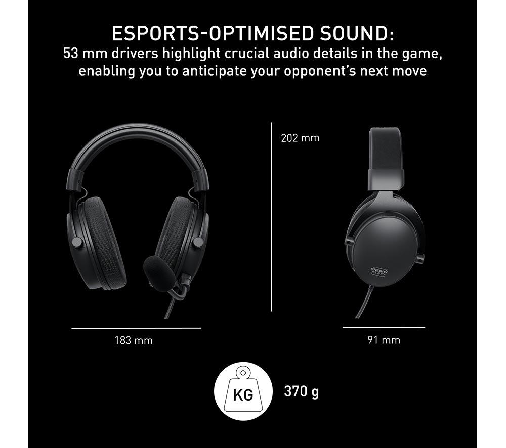 CHERRY XTRFY H2 Gaming Headset - Black image number 6 of 10