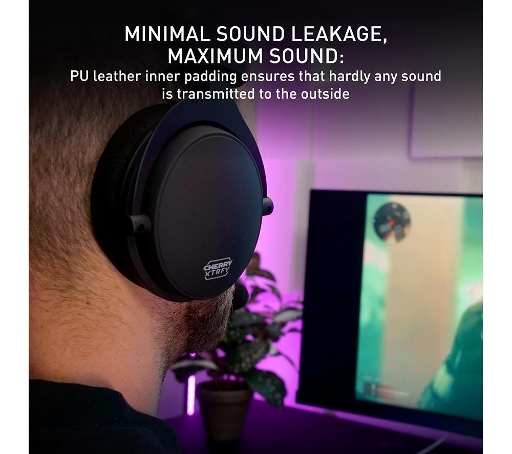 CHERRY XTRFY H2 Gaming Headset - Black image number 8 of 10