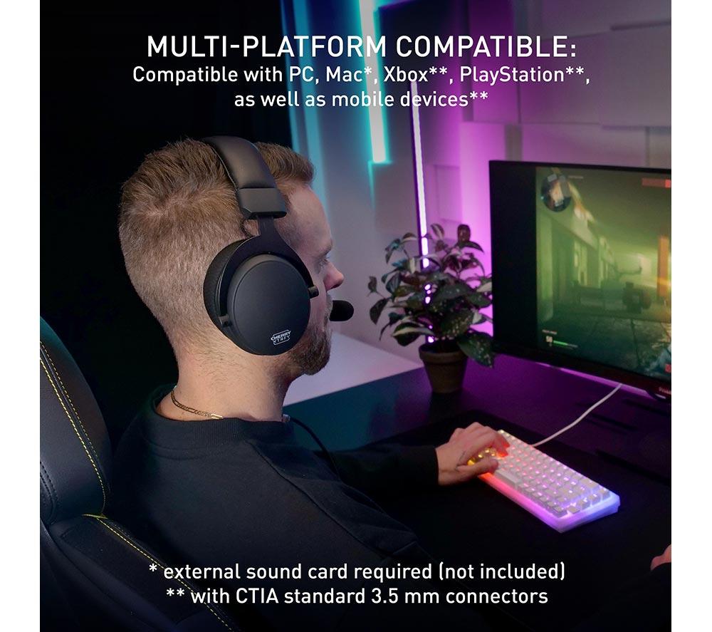CHERRY XTRFY H2 Gaming Headset - Black image number 9 of 10