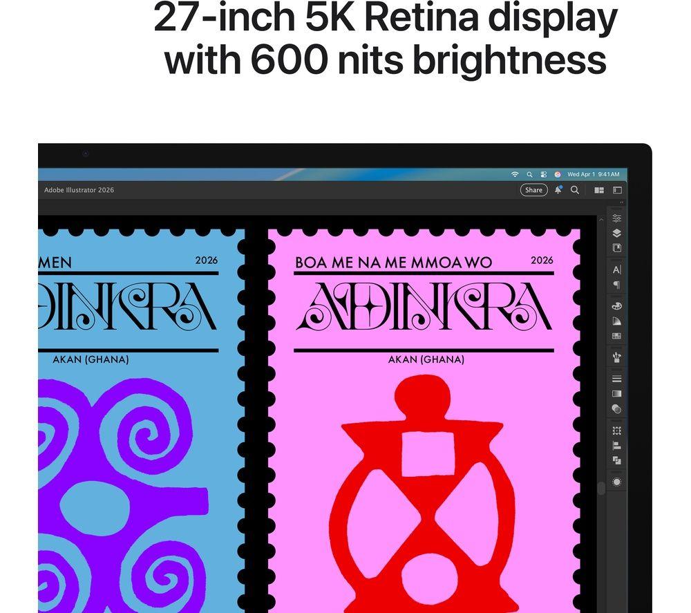 APPLE 5K Retina 27" Studio Display - Standard Glass, Tilt-adjustable image number 3 of 9
