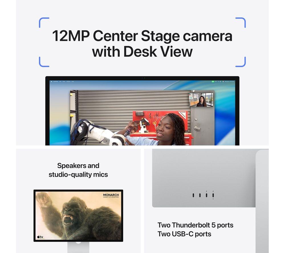 APPLE 5K Retina 27" Studio Display - Standard Glass, Tilt-adjustable image number 4 of 9