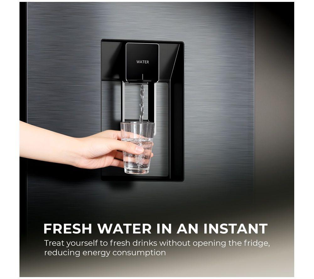 HAIER Series 9 HFW99F19ESSB American-Style Smart Fridge Freezer - Iconic Black image number 9 of 21