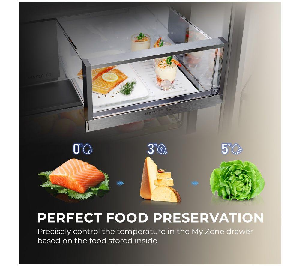 HAIER Series 9 HFW99F19ESSB American-Style Smart Fridge Freezer - Iconic Black image number 14 of 21