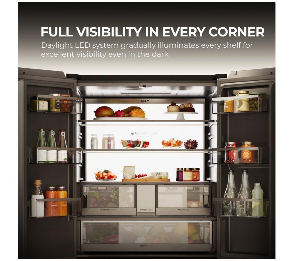HAIER Series 9 HFW99F19ESSB American-Style Smart Fridge Freezer - Iconic Black image number 21 of 21
