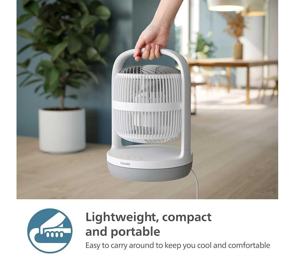 PHILIPS 2000 Series CX2050/00 Portable 8" Table Fan - White image number 6 of 10