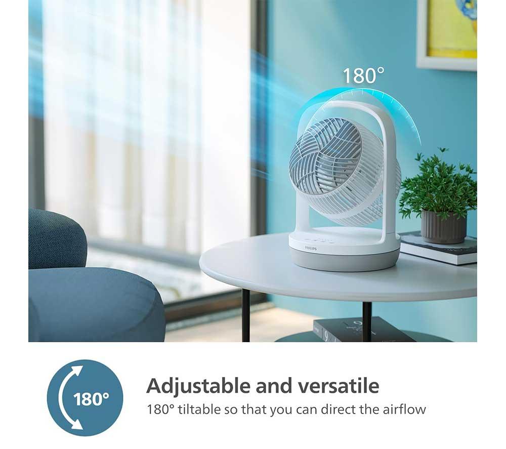 PHILIPS 2000 Series CX2050/00 Portable 8" Table Fan - White image number 7 of 10