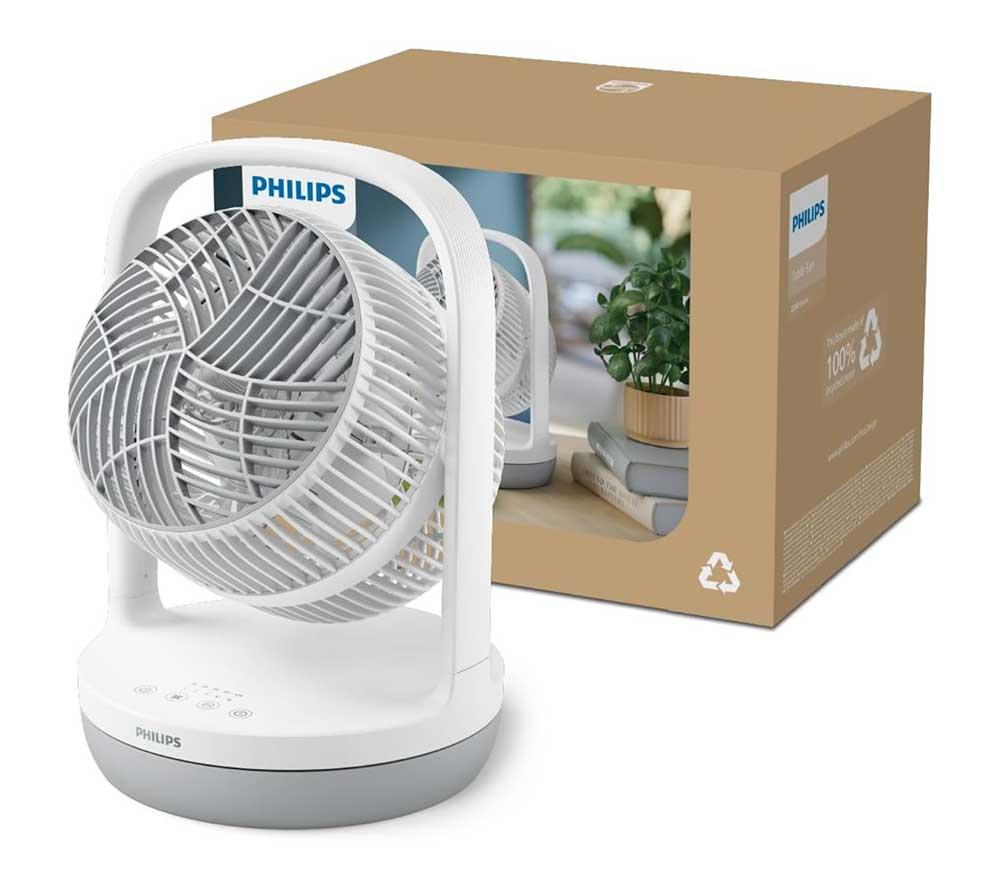 PHILIPS 2000 Series CX2050/00 Portable 8" Table Fan - White image number 10 of 10
