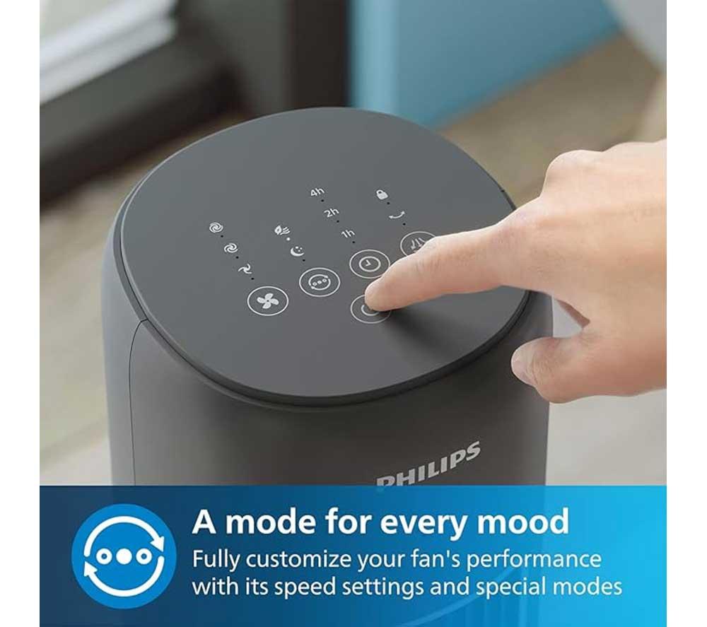 PHILIPS 5000 Series CX5535/11 Tower Fan - Dark Grey image number 2 of 5