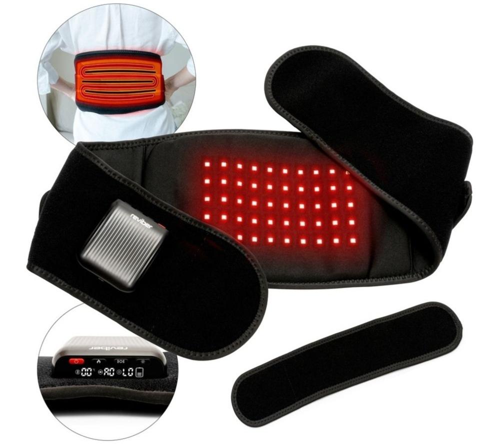 Reviber Infrared Heat Therapy Back Belt - Black