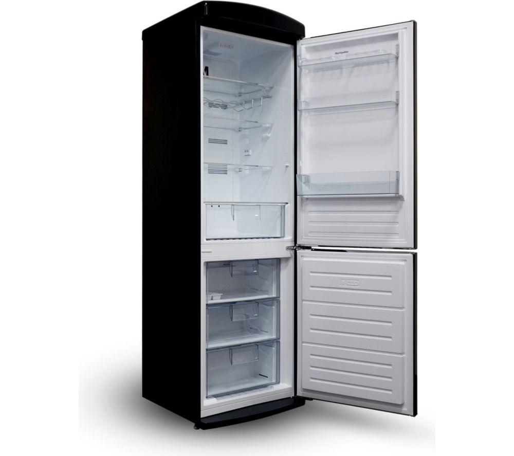 MONTPELLIE Retro MAB190K 60/40 Fridge Freezer - Black image number 3 of 5