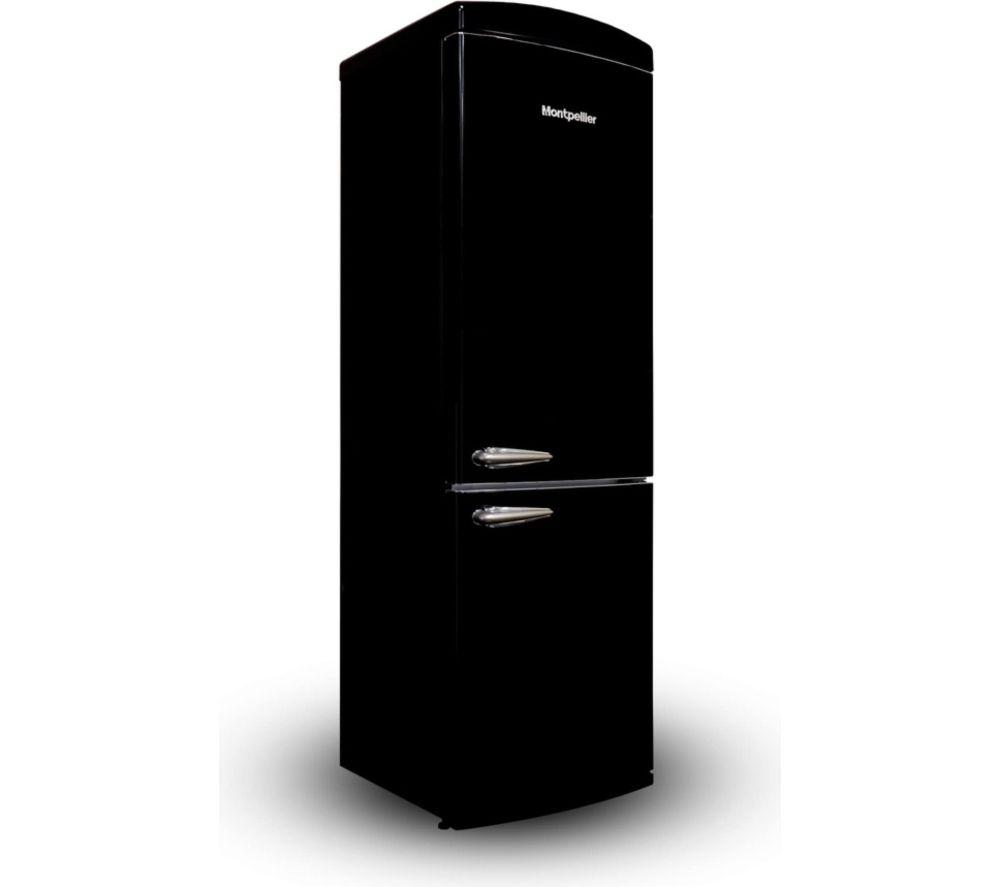 MONTPELLIE Retro MAB190K 60/40 Fridge Freezer - Black image number 4 of 5