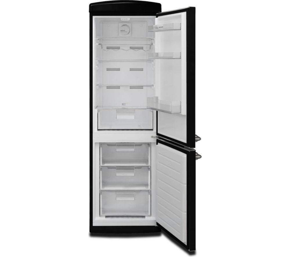 MONTPELLIE Retro MAB190K 60/40 Fridge Freezer - Black image number 5 of 5
