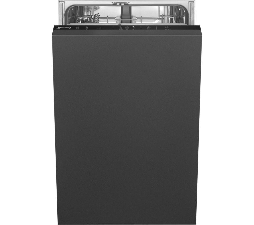 Smeg Di4522d Slimline Fully Integrated Dishwasher, Black