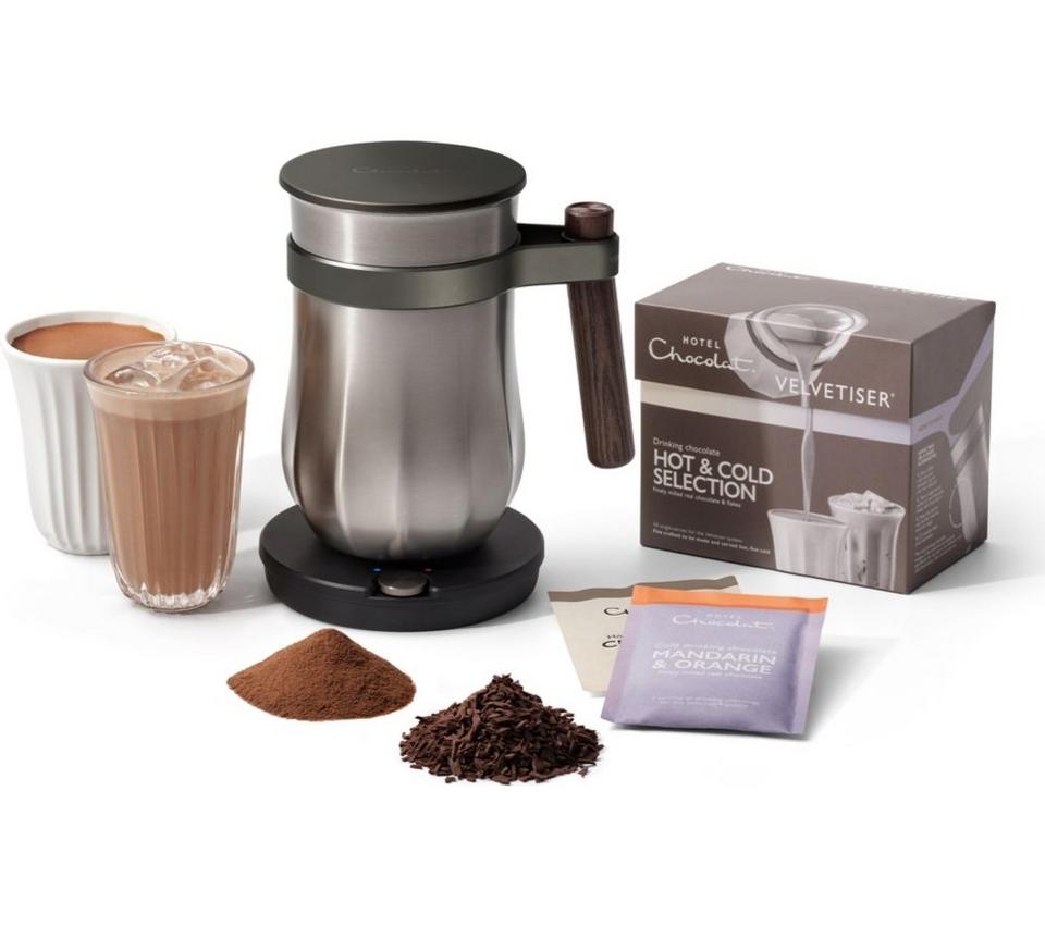 HOTEL CHOCOLAT All-New Velvetiser Drinking Chocolate Machine - Pewter