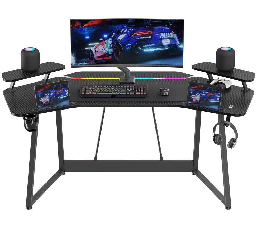 ADX ADXWINGDSK27 RGB Gaming Desk - Black