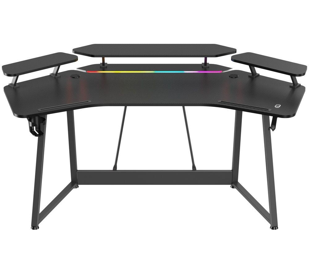 ADX ADXWINGDSK27 RGB Gaming Desk - Black image number 3 of 9