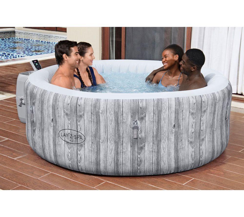 LAY-Z-SPA Fiji AirJet 6 Inflatable Hot Tub - Grey image number 4 of 5