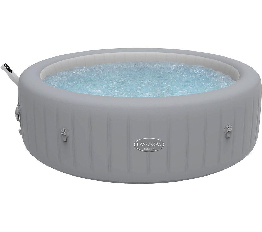 Lay-Z-Spa Grenada Airjet Inflatable Hot Tub - Grey